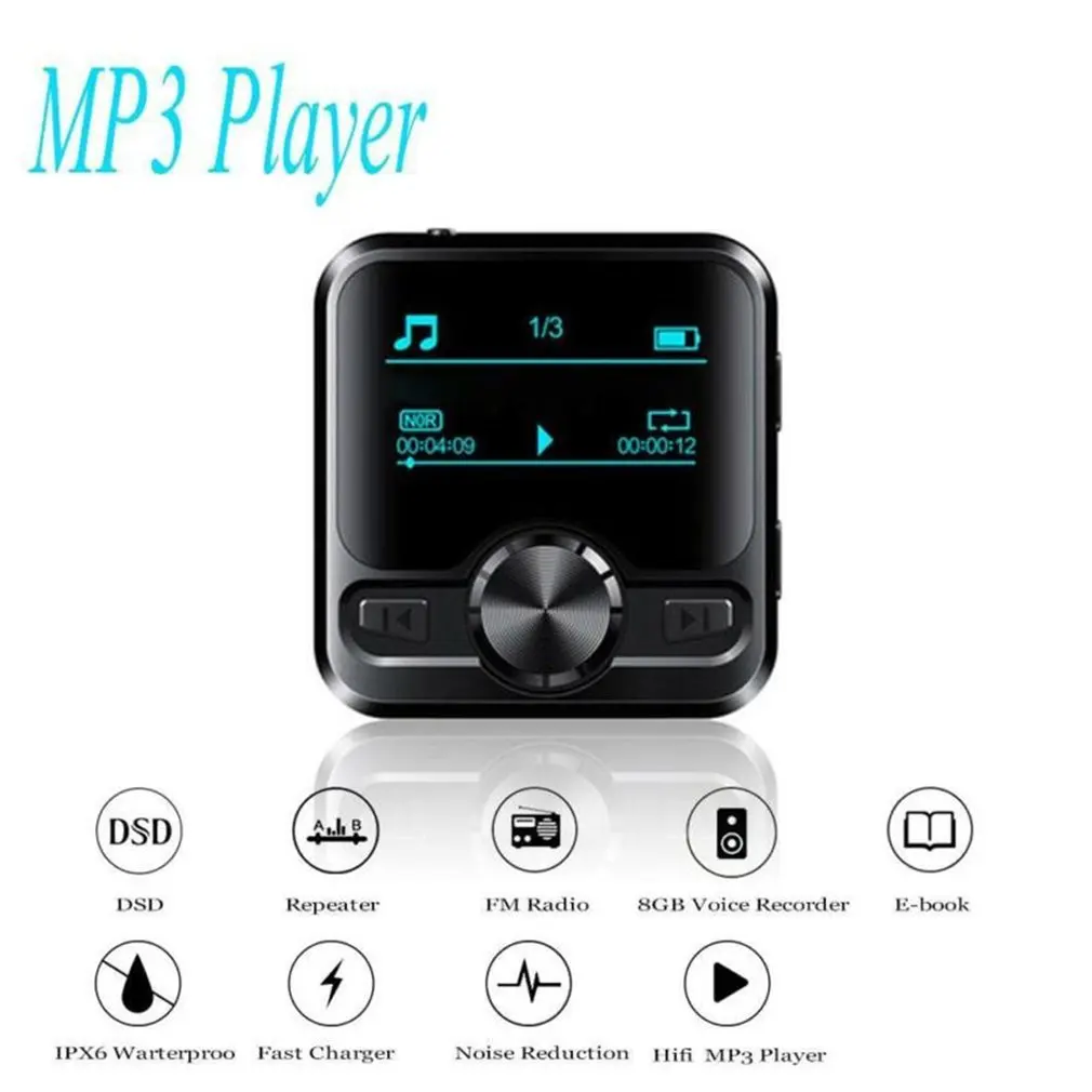 Mini Bluetooth Mp3 Player Sport Musik 8/16/32Gb Player Sound Record Integrierte Hifi Tragbare Audio Walkman Mit Radio Dropshipping Mini Bluetooth Mp3 Player Sport Musik 8/16/32Gb Player Sound Record Integrierte Hifi Tragbare Audio Walkman Mit Radio Dropshipping - Image 4