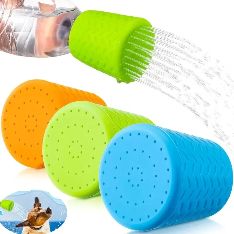 Tragbarer Haustier-Duschkopf - Verstellbarer Silikon-Badesprüher Für Hunde Und Katzen, Sanfter Wasserfluss Für Haustiere Im Freien Und Drinnen Tragbarer Haustier-Duschkopf - Verstellbarer Silikon-Badesprüher Für Hunde Und Katzen, Sanfter Wasserfluss Für Haustiere Im Freien Und Drinnen