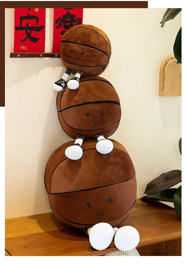 Plüschtiere Spaßige Sportarten Basketball Fußball Plüschtiere Für Kinderzimmer-Deko Kreative Dekorative Stoffpuppen Plüschtiere Spaßige Sportarten Basketball Fußball Plüschtiere Für Kinderzimmer-Deko Kreative Dekorative Stoffpuppen - Image 15