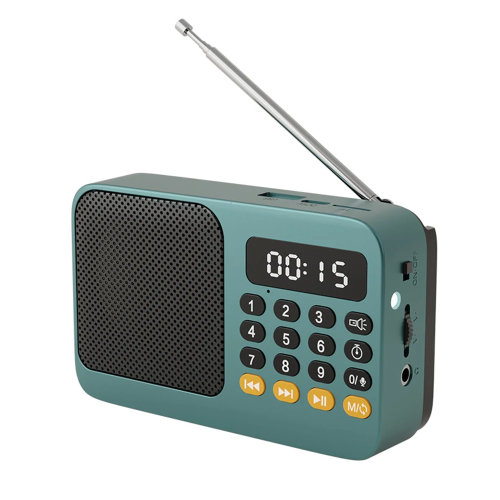 Tragbares Fm-Radio Mit Bluetooth, Lcd-Digitalanzeige, Usb, Tf &Amp; Mp3 – Wiederaufladbarer Musikplayer Mit Taschenlampe Und Lautsprecher Tragbares Fm-Radio Mit Bluetooth, Lcd-Digitalanzeige, Usb, Tf &Amp; Mp3 – Wiederaufladbarer Musikplayer Mit Taschenlampe Und Lautsprecher - Image 9