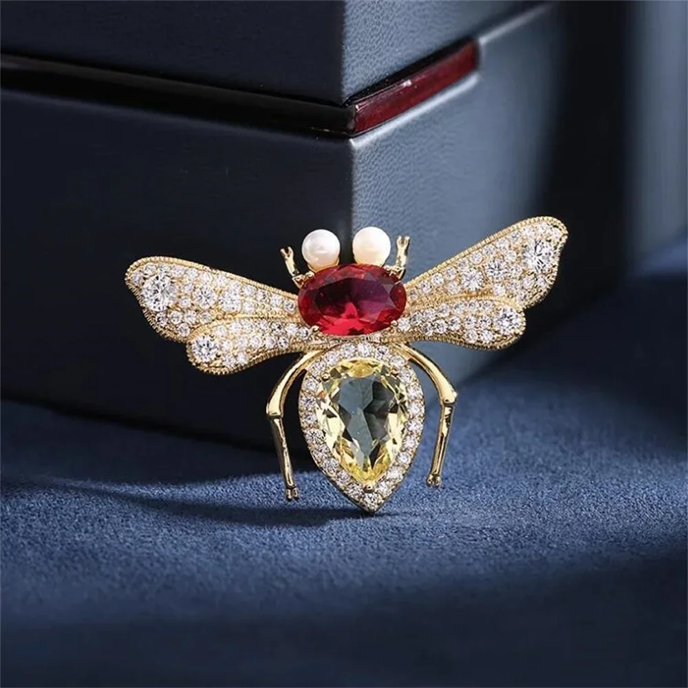 Hochwertige Grüne Kristall-Bienenbroschen Luxuriöse Strass-Insekten-Anstecknadeln Für Kragen Hut Schal Deko Modeschmuck Geschenke Hochwertige Grüne Kristall-Bienenbroschen Luxuriöse Strass-Insekten-Anstecknadeln Für Kragen Hut Schal Deko Modeschmuck Geschenke - Image 14