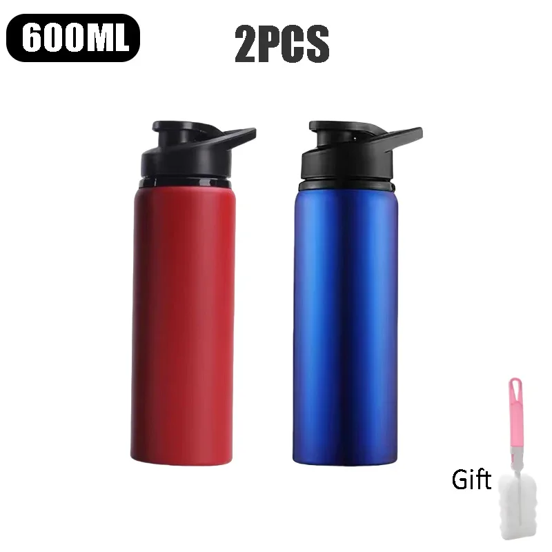 Outdoor-Wasserflasche Aus Edelstahl, 600 Ml, Auslaufsicher, Großes Fassungsvermögen, Sportfahrrad-Reiseflasche Für Camping, Radfahren Outdoor-Wasserflasche Aus Edelstahl, 600 Ml, Auslaufsicher, Großes Fassungsvermögen, Sportfahrrad-Reiseflasche Für Camping, Radfahren - Image 18