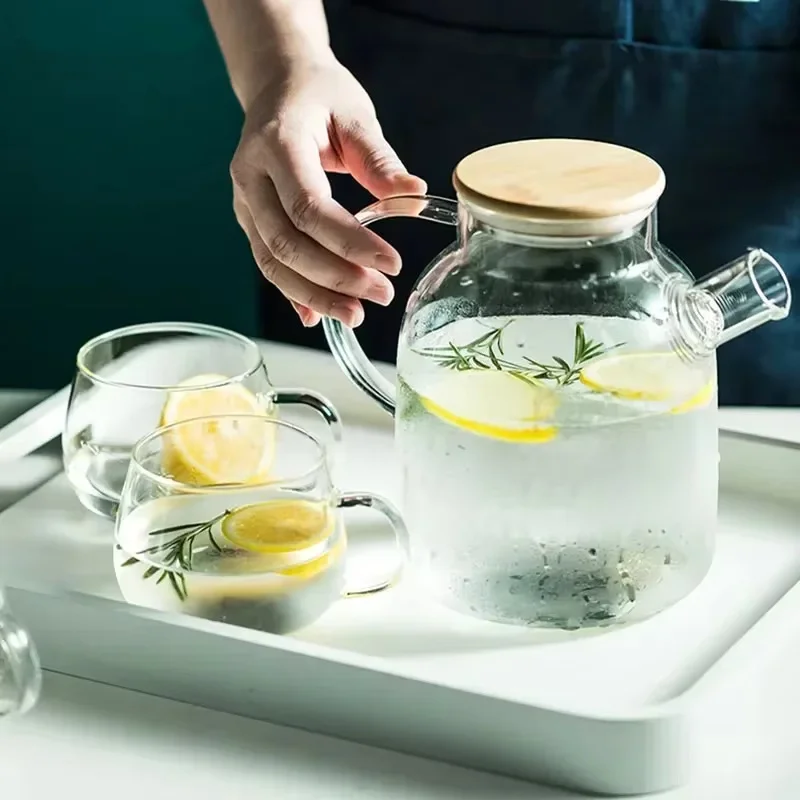 1,8 L Transparente Borosilikatglas Teekanne Hitzebeständige Große Klare Teekanne Blume Tee-Set Puer Wasserkocher Tasse Büro Hause Werkzeug 1,8 L Transparente Borosilikatglas Teekanne Hitzebeständige Große Klare Teekanne Blume Tee-Set Puer Wasserkocher Tasse Büro Hause Werkzeug