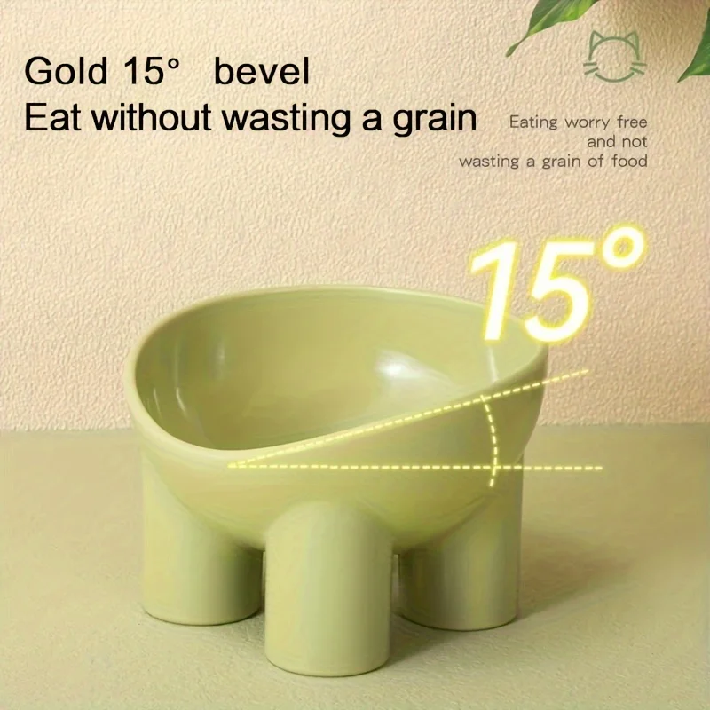 Elevated Cat Bowl With Stand - Durable Plastic Pet Food &Amp; Water Dish, Sleek Modern Neck-Friendly Feeding For Cats &Amp; Dogs Elevated Cat Bowl With Stand - Durable Plastic Pet Food &Amp; Water Dish, Sleek Modern Neck-Friendly Feeding For Cats &Amp; Dogs - Image 10