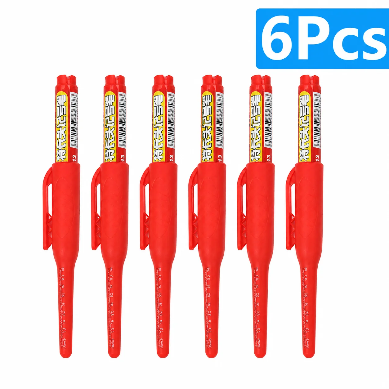 1–6 Stück, 45 Mm, Wasserdicht, Lange Kopfspitze, Tiefloch-Marker, Fliesen-Tischler-Stift, Mehrzweck Für Die Holzbearbeitung, Schwarze/Blaue/Rote Tinte 1–6 Stück, 45 Mm, Wasserdicht, Lange Kopfspitze, Tiefloch-Marker, Fliesen-Tischler-Stift, Mehrzweck Für Die Holzbearbeitung, Schwarze/Blaue/Rote Tinte - Image 27