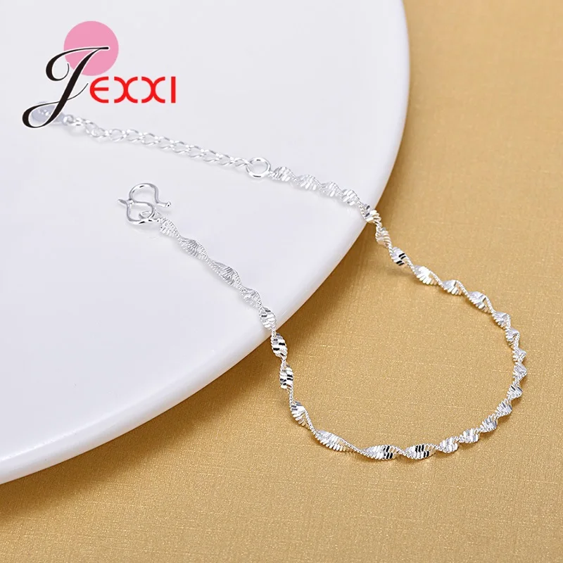 Neuankömmling, Trendiges Fußkettchen Aus 925Er-Sterlingsilber Am Bein Für Frauen Und Mädchen, Strand-Fußkettchen, Fußkette Für Hochzeitsschmuck Neuankömmling, Trendiges Fußkettchen Aus 925Er-Sterlingsilber Am Bein Für Frauen Und Mädchen, Strand-Fußkettchen, Fußkette Für Hochzeitsschmuck - Image 4