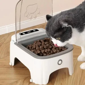 Intelligenter Futterspender für Haustiere, automatischer Futterspender für Haustiere, Sensor, zeitgesteuerte Futter für Katzen, langsames Futter, Trocken- und Nassfutterspender für Katzen und Hunde