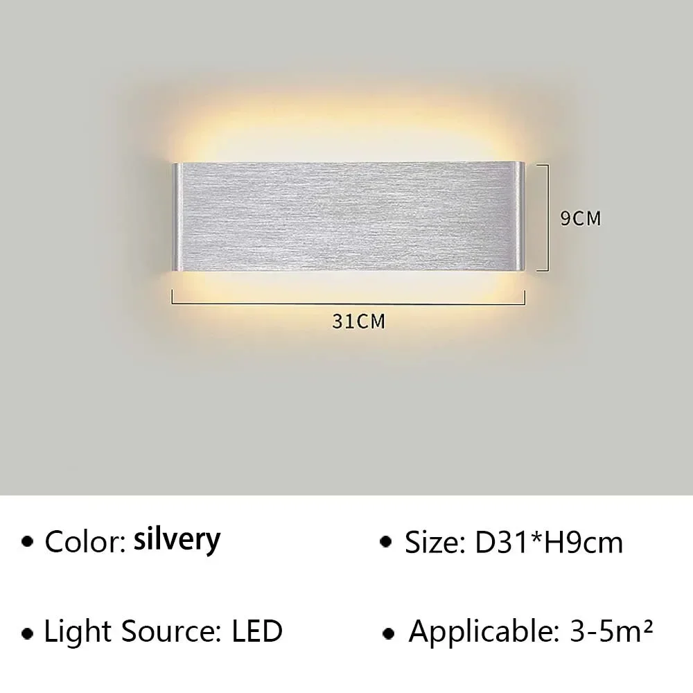 Moderne Led-Wandleuchte Für Nachttisch, Wohnzimmer, Treppen, Gang, Badezimmer, Heimdekoration, Wandleuchte, Innenbeleuchtung, Glanz Moderne Led-Wandleuchte Für Nachttisch, Wohnzimmer, Treppen, Gang, Badezimmer, Heimdekoration, Wandleuchte, Innenbeleuchtung, Glanz - Image 11