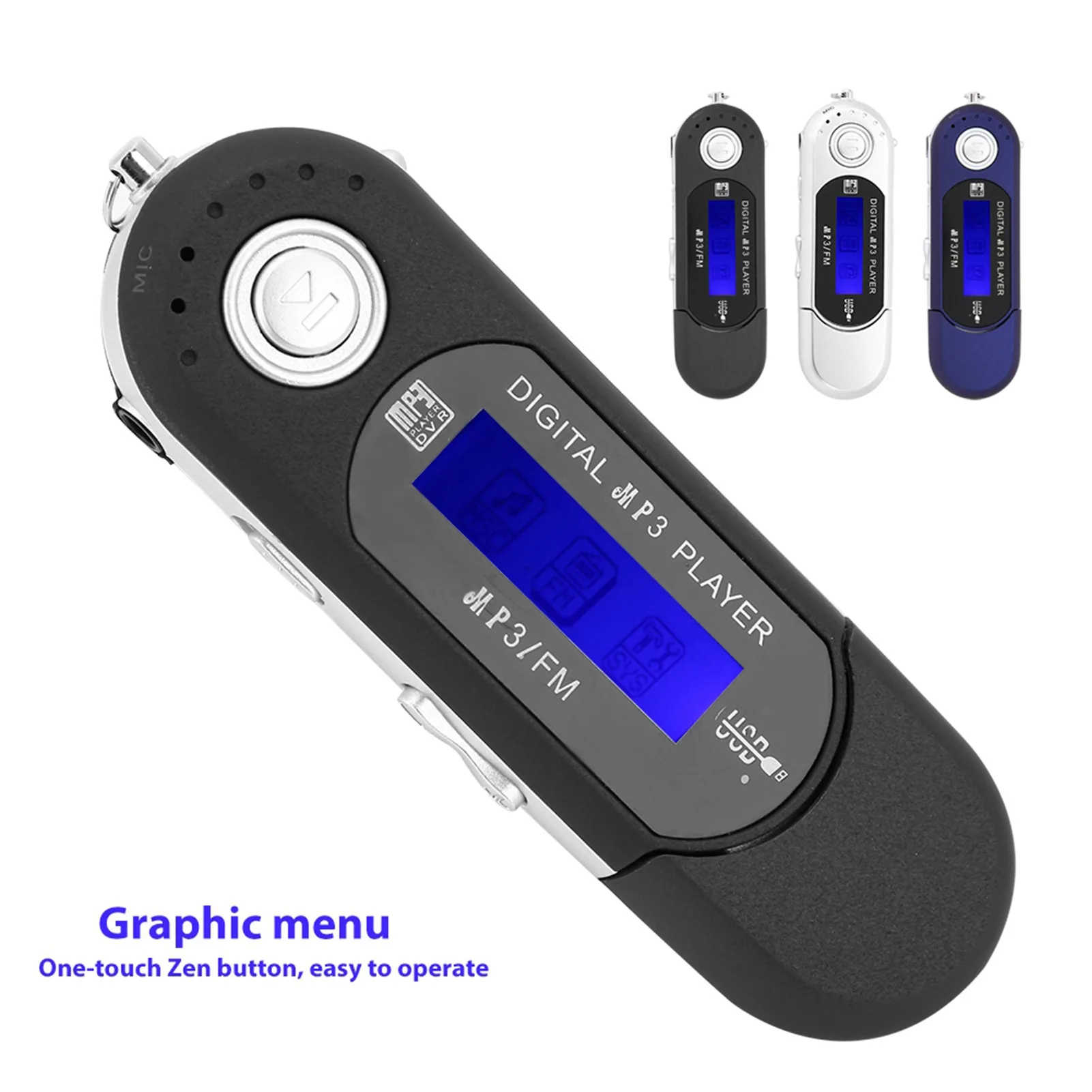 Tragbarer Mp3-Player Mit Usb, Fm-Radio, Lcd-Bildschirm &Amp; Sprachaufnahme – Digitaler Musikplayer Für Sport, Reisen, Schule &Amp; Freizeit Tragbarer Mp3-Player Mit Usb, Fm-Radio, Lcd-Bildschirm &Amp; Sprachaufnahme – Digitaler Musikplayer Für Sport, Reisen, Schule &Amp; Freizeit - Image 2