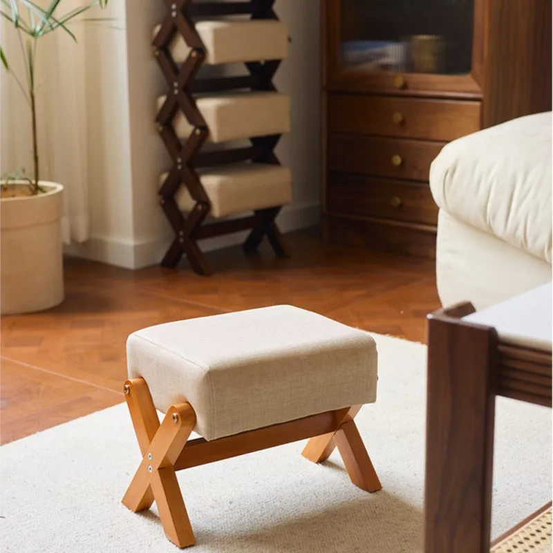 Solid Wood Small Stool Shoe Changing Stool Household Door Bench Low Stool Living Room Square Stool Children'S Stool Solid Wood Small Stool Shoe Changing Stool Household Door Bench Low Stool Living Room Square Stool Children'S Stool - Image 6