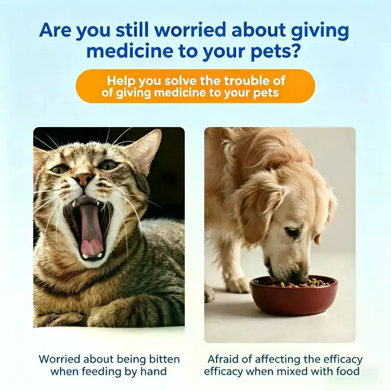 Haustier-Medikamentenspender Mit Weicher Spitze, Katzen- Und Hundemedizin-Spender Mit Ergonomischem Kolben, Kleintier-Fütterungswerkzeug Haustier-Medikamentenspender Mit Weicher Spitze, Katzen- Und Hundemedizin-Spender Mit Ergonomischem Kolben, Kleintier-Fütterungswerkzeug - Image 3