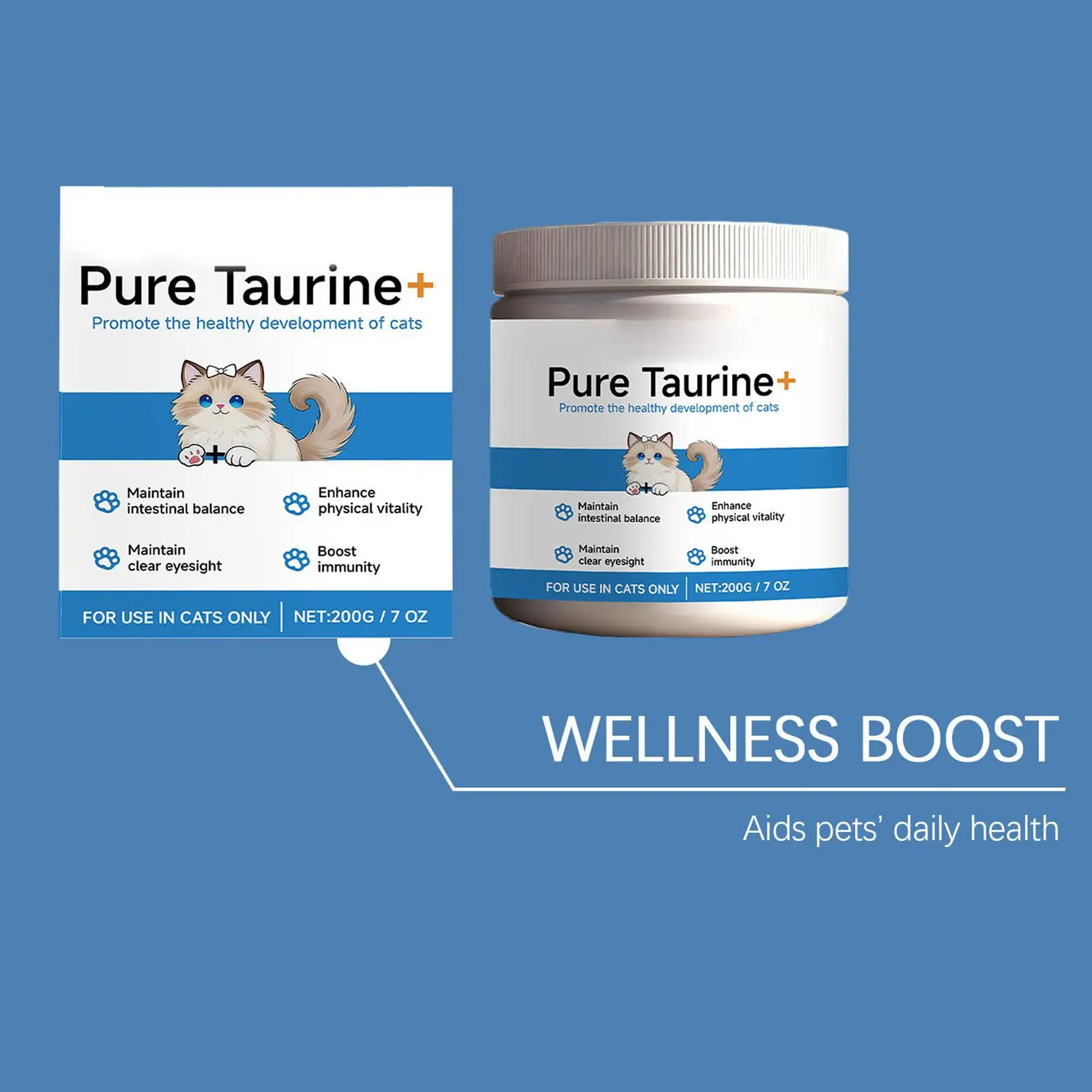 Pet Supplements 200G Daily Nutrition Cats Wet Or Dry Food Supplements For Small Medium Large Breeds Animals Home Travel Shelter Pet Supplements 200G Daily Nutrition Cats Wet Or Dry Food Supplements For Small Medium Large Breeds Animals Home Travel Shelter - Image 5
