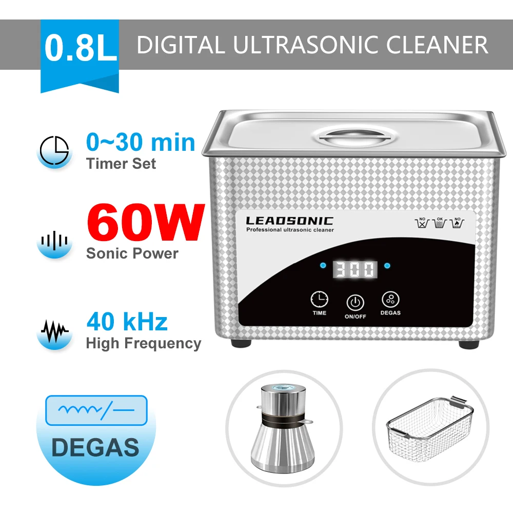 800 Ml Ultraschallreiniger, Tragbare Waschmaschine, Mini-Geschirrspüler, Ultraschallbad, 220 V, Eu-Stecker 800 Ml Ultraschallreiniger, Tragbare Waschmaschine, Mini-Geschirrspüler, Ultraschallbad, 220 V, Eu-Stecker - Image 7