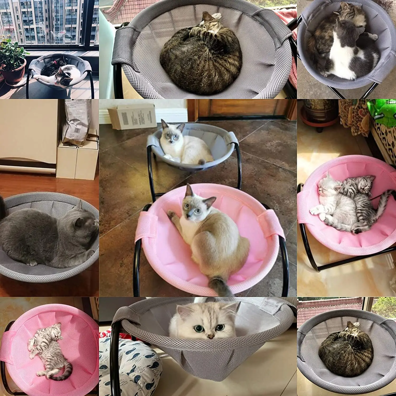 Katzen- Und Hundebett, Hängematte Für Haustiere, Freistehendes Katzenschlafbett, Haustierzubehör, Vollständig Waschbar, Abnehmbar, Einfache Montage, Für Innen Und Außen Katzen- Und Hundebett, Hängematte Für Haustiere, Freistehendes Katzenschlafbett, Haustierzubehör, Vollständig Waschbar, Abnehmbar, Einfache Montage, Für Innen Und Außen - Image 4