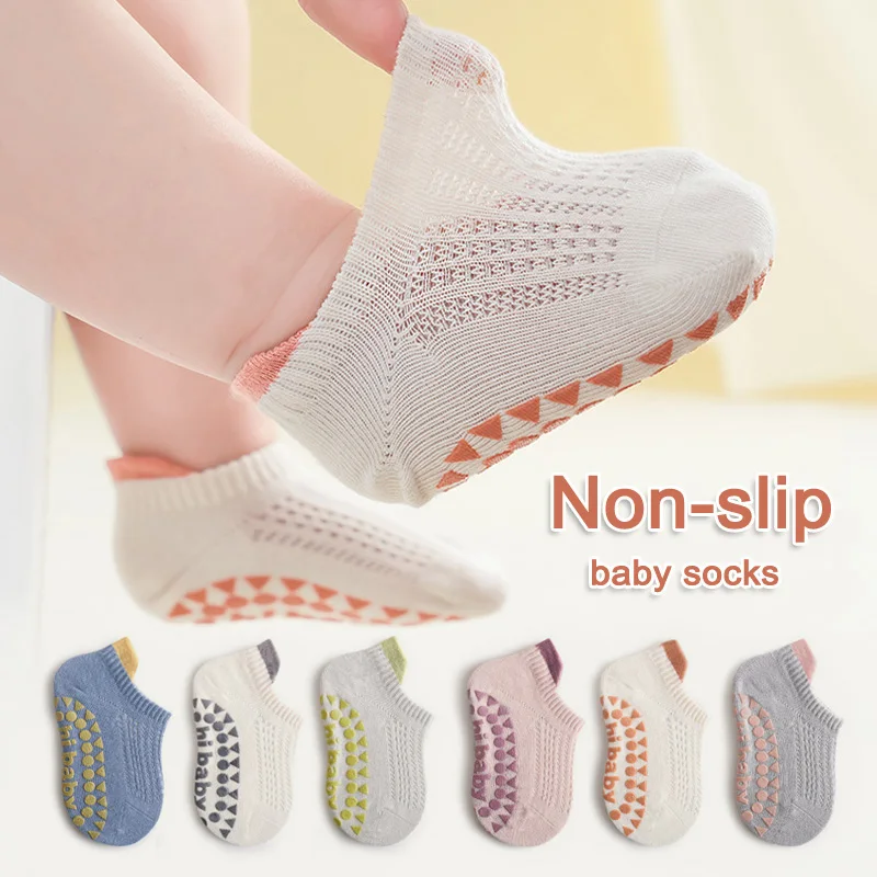 6 Pairs Baby Boys Girls Cotton Non-Slip Floor Socks Summer For Toddler Kids Indoor Activities Learn To Walk Ankle Socks 6 Pairs Baby Boys Girls Cotton Non-Slip Floor Socks Summer For Toddler Kids Indoor Activities Learn To Walk Ankle Socks
