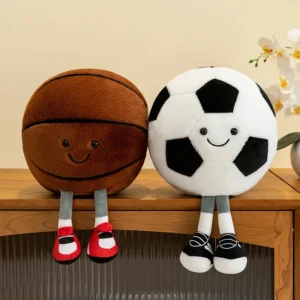 Plüschtiere Spaßige Sportarten Basketball Fußball Plüschtiere für Kinderzimmer-Deko Kreative Dekorative Stoffpuppen