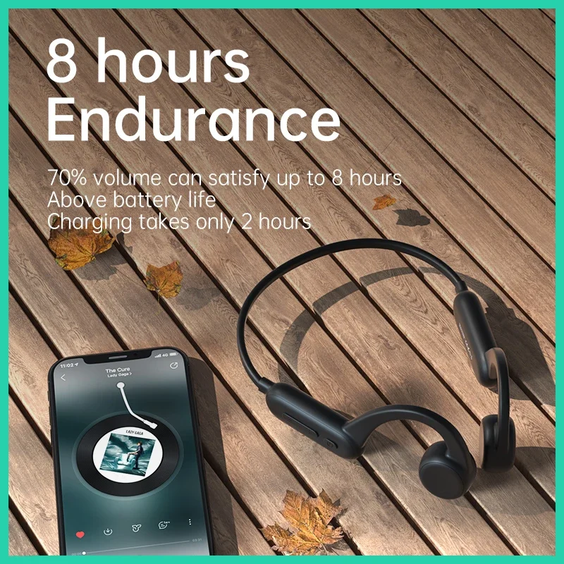 Kabellose Bone-Conduction-Kopfhörer – Bluetooth Sport-Headset Mit Ipx8 Und 32 Gb Mp3-Speicher Kabellose Bone-Conduction-Kopfhörer – Bluetooth Sport-Headset Mit Ipx8 Und 32 Gb Mp3-Speicher - Image 3