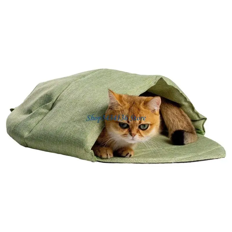 H7Ed Waschbares Katzenbett, Warmes Innenhöhlen-Design, Unterschlupfbett, Weiche Blätter, Nest, Schlafsack Für Kätzchen, Winter H7Ed Waschbares Katzenbett, Warmes Innenhöhlen-Design, Unterschlupfbett, Weiche Blätter, Nest, Schlafsack Für Kätzchen, Winter - Image 11