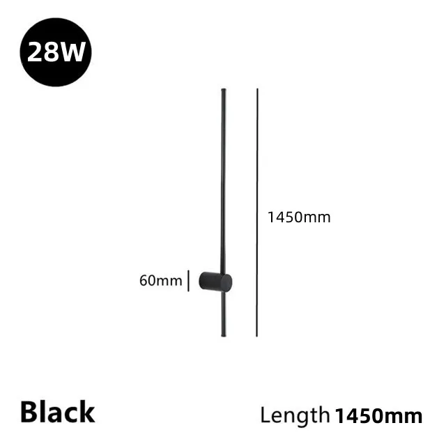 Moderne Minimalistische Led Rotierende Wandleuchte Innen Lange Wandlampe Wohnzimmer Schlafzimmer Hintergrund-Wandleuchte Moderne Minimalistische Led Rotierende Wandleuchte Innen Lange Wandlampe Wohnzimmer Schlafzimmer Hintergrund-Wandleuchte - Image 14