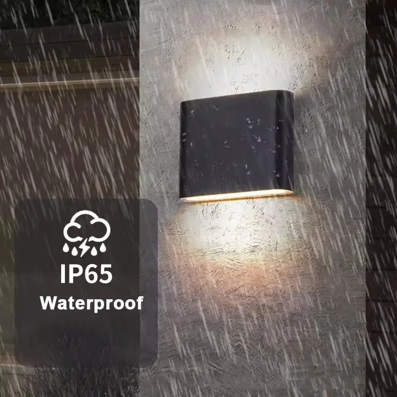 Moderne Ip65 Wasserdichte 6W/12W Led-Wandleuchten Für Innen/Außen, Balkon-Dekoration, Auf-Ab-Doppelkopf-Aluminium-Wandlampe, Wandhalterung Moderne Ip65 Wasserdichte 6W/12W Led-Wandleuchten Für Innen/Außen, Balkon-Dekoration, Auf-Ab-Doppelkopf-Aluminium-Wandlampe, Wandhalterung