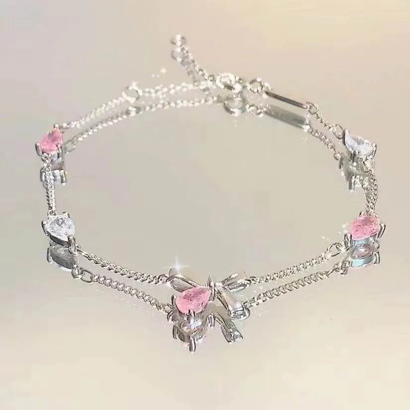 Armband Aus Zinklegierung, Funkelndes Zirkon-Blumenarmband, Handgefertigtes Armband Aus Legierung Für Den Täglichen Gebrauch, Modeaccessoire, Party Armband Aus Zinklegierung, Funkelndes Zirkon-Blumenarmband, Handgefertigtes Armband Aus Legierung Für Den Täglichen Gebrauch, Modeaccessoire, Party - Image 9