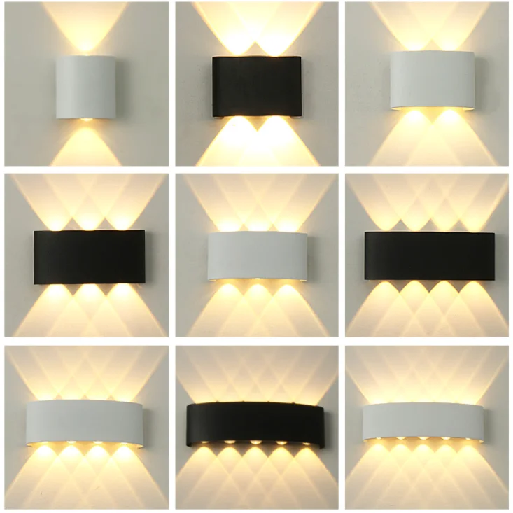 Wand Lampe Led Aluminium Outdoor Indoor Ip65 Up Down Weiß Schwarz Moderne Für Home Treppen Schlafzimmer Nacht Badezimmer Licht Wand Lampe Led Aluminium Outdoor Indoor Ip65 Up Down Weiß Schwarz Moderne Für Home Treppen Schlafzimmer Nacht Badezimmer Licht - Image 3