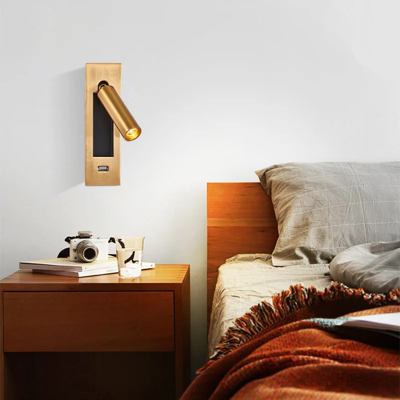 Innen Led-Wand Leuchte Nordische Scheinwerfer Für Schlafzimmer Neben Wohnzimmer Hotel Moderne Rotation Klappbare Kopfteil Lese Lampen Innen Led-Wand Leuchte Nordische Scheinwerfer Für Schlafzimmer Neben Wohnzimmer Hotel Moderne Rotation Klappbare Kopfteil Lese Lampen - Image 2