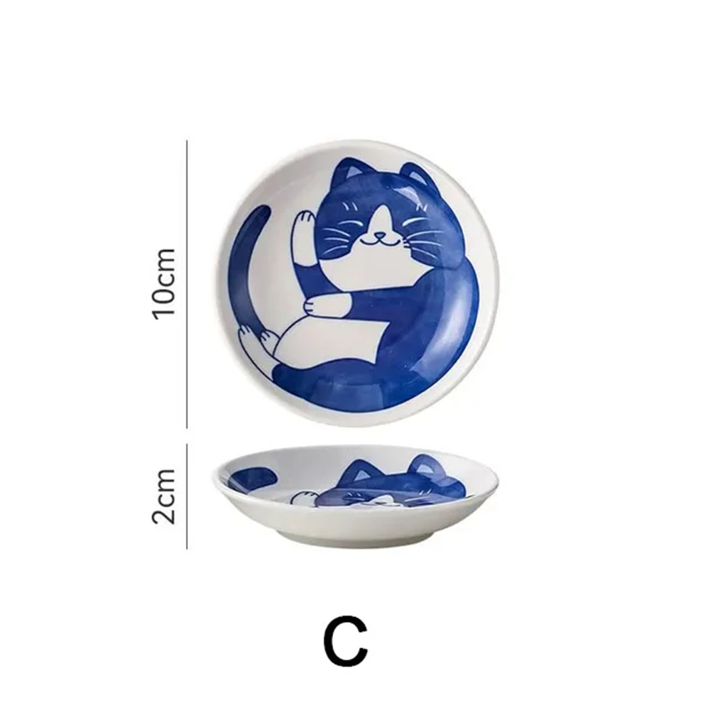Creative Cartoon Lucky Cat Ceramic Dessert Sauce Dish Fruit Sushi Plate Creative Cartoon Lucky Cat Ceramic Dessert Sauce Dish Fruit Sushi Plate - Image 10