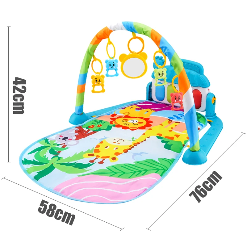 Baby Fitness Stand Music Play Gym Activity Toys Newborn Piano Crawling Blanket Pedal Game Pad Early Education 0-36 Months Gifts Baby Fitness Stand Music Play Gym Activity Toys Newborn Piano Crawling Blanket Pedal Game Pad Early Education 0-36 Months Gifts - Image 6