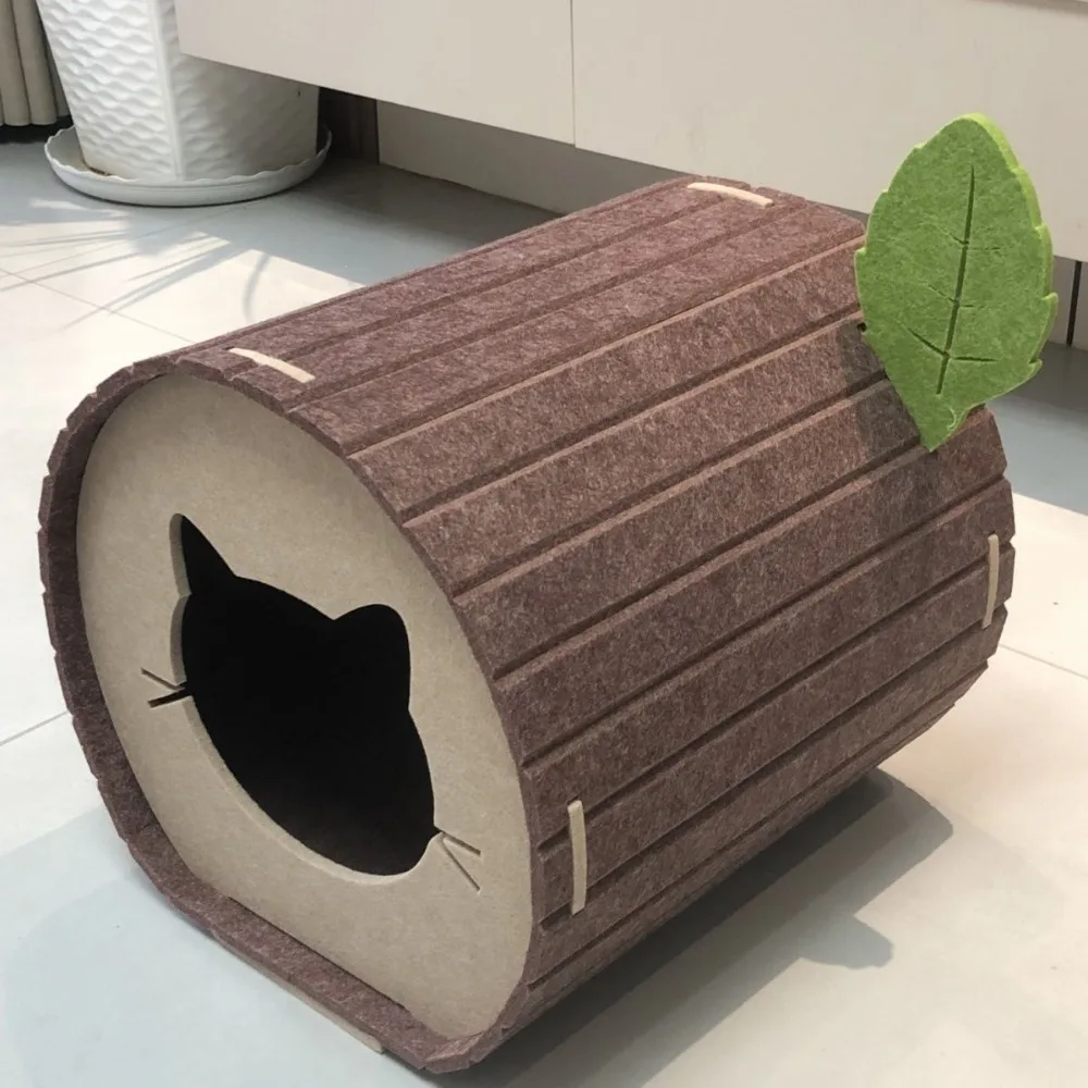 Lustiges Filzhöhlen-Katzenhaus, Baumloch, Faltbarer Katzenkratzbaum, Halbgeschlossenes, Verschleißfestes Katzenbett Zum Kratzen/Schlafen Von Katzen Lustiges Filzhöhlen-Katzenhaus, Baumloch, Faltbarer Katzenkratzbaum, Halbgeschlossenes, Verschleißfestes Katzenbett Zum Kratzen/Schlafen Von Katzen - Image 7