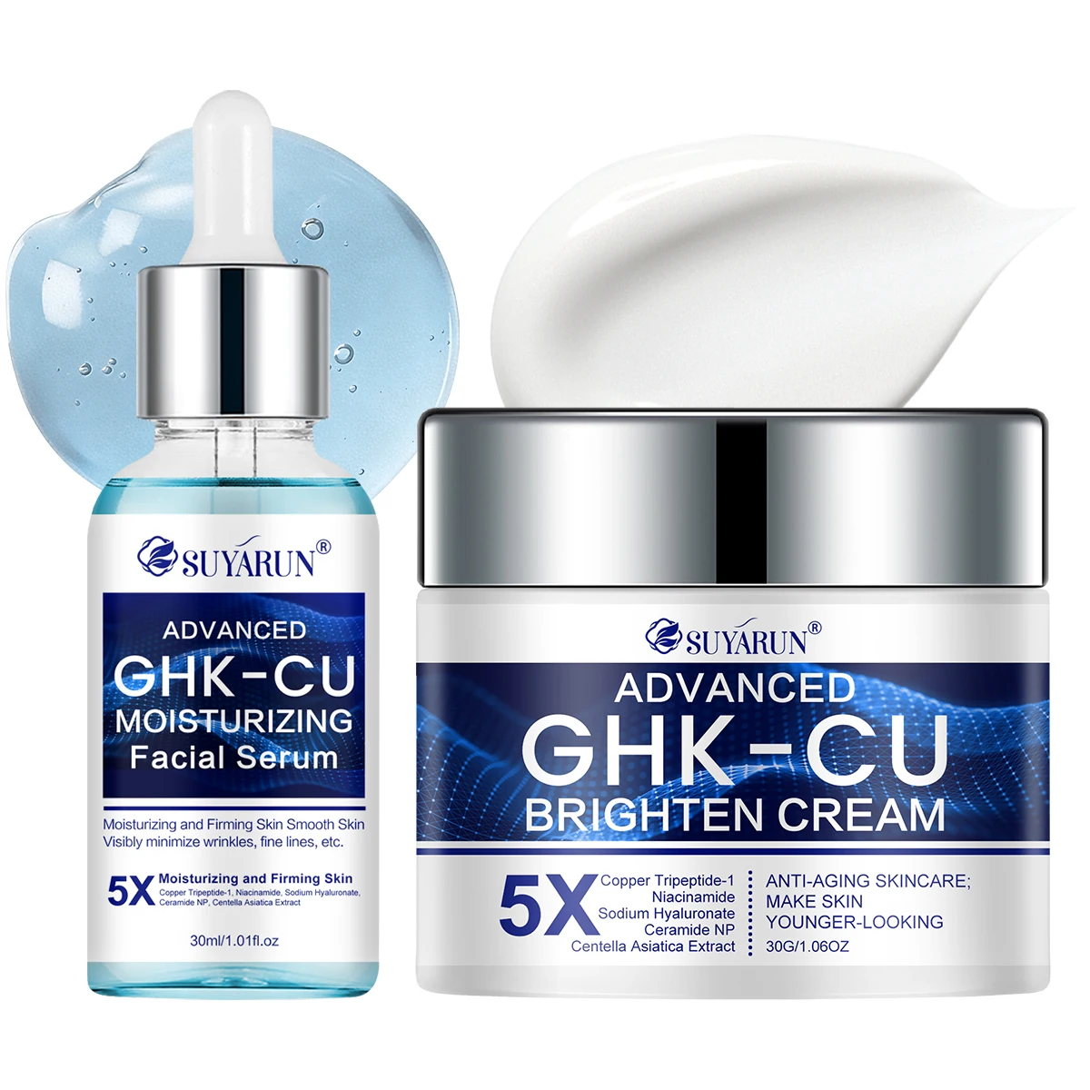 Suyarun Ghk-Cu Creme &Amp; Serum - Anti-Aging Gesichtspflege, Straffend Und Feuchtigkeitsspendend Für Alle Hauttypen, Geeignet Für Frauen. Suyarun Ghk-Cu Creme &Amp; Serum - Anti-Aging Gesichtspflege, Straffend Und Feuchtigkeitsspendend Für Alle Hauttypen, Geeignet Für Frauen. - Image 7