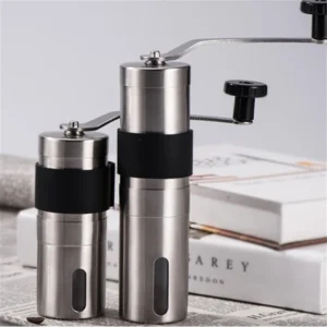 Manuelle Kaffeemühle Tragbare Kaffeebohnenmühlen Mini Edelstahl Einfache Hand Handgemachte Mühle Schäumer Küche Zubehör Werkzeug