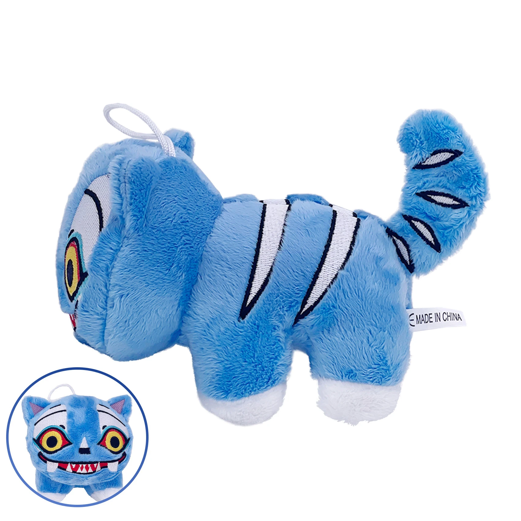 Neue, Angesagte Anime-Hunter-Plüschfigur: Süßer Lila Tiger Mit Schwarzem Hut, Elster Mit 3 Augen, Monsterjäger-Mädchen-Gruppe, Stofftier Für Fans Als Geschenk Neue, Angesagte Anime-Hunter-Plüschfigur: Süßer Lila Tiger Mit Schwarzem Hut, Elster Mit 3 Augen, Monsterjäger-Mädchen-Gruppe, Stofftier Für Fans Als Geschenk - Image 7