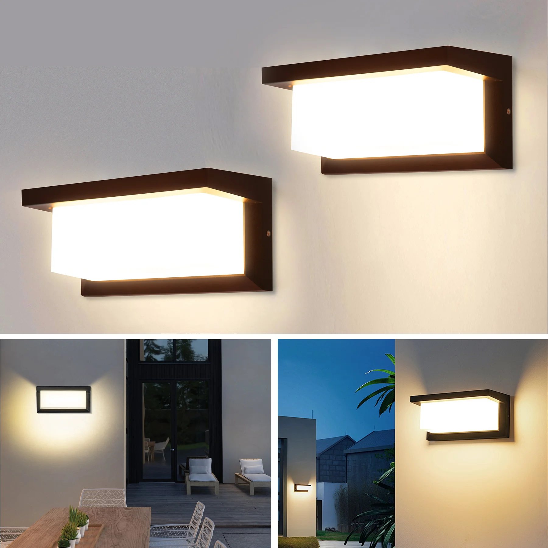 Led Vintage Rechteck Wandleuchte Innen Außen Dekorative Beleuchtung Für Veranda Wohnzimmer Schlafzimmer Hof Balkon Home Decor Led Vintage Rechteck Wandleuchte Innen Außen Dekorative Beleuchtung Für Veranda Wohnzimmer Schlafzimmer Hof Balkon Home Decor - Image 7