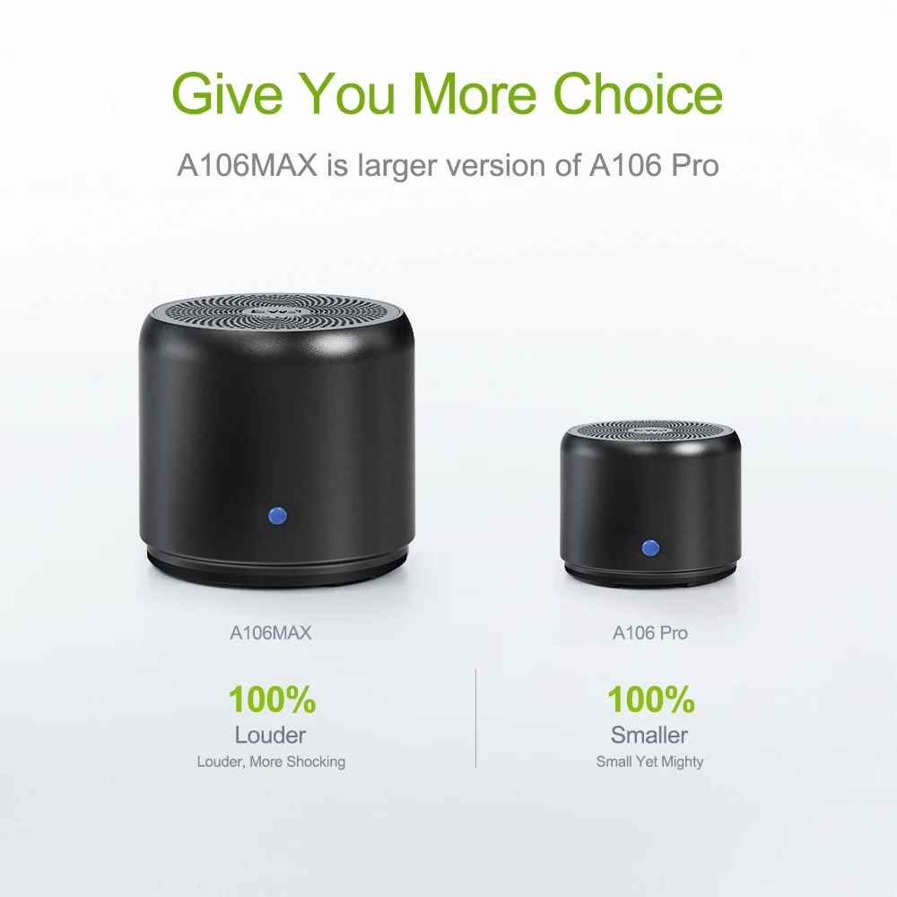 Ewa A106Max Bluetooth-Lautsprecher 8 W &Amp; Bass – Hd-Sound, Bluetooth 5.0, 1200 Mah, Kompakt Und Kabellos Ewa A106Max Bluetooth-Lautsprecher 8 W &Amp; Bass – Hd-Sound, Bluetooth 5.0, 1200 Mah, Kompakt Und Kabellos - Image 4