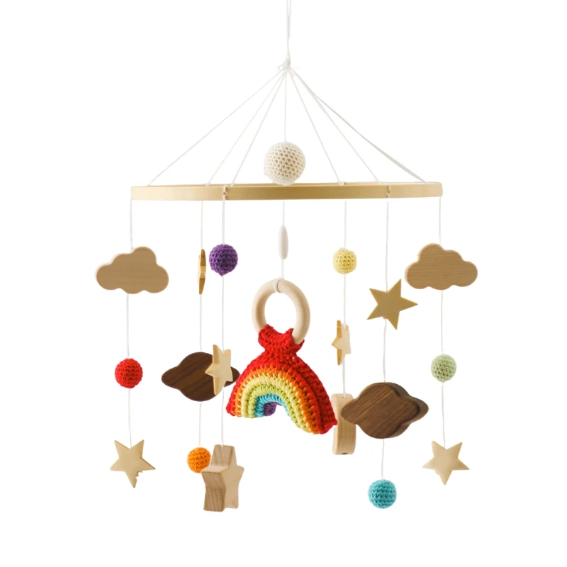 Babymobile Mit Holzrasseln, Weichen Filz-Tierfiguren, Musikbox Und Hängespielzeug Für Neugeborene – Babygeschenke Babymobile Mit Holzrasseln, Weichen Filz-Tierfiguren, Musikbox Und Hängespielzeug Für Neugeborene – Babygeschenke - Image 23