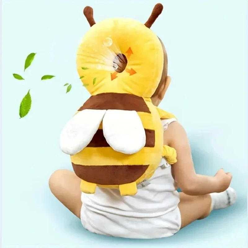 Baby Head Anti-Fall Protector Pillow, Cartoon Breathable Safety Cushion For Toddler Learning Walking Back Head Protection Baby Head Anti-Fall Protector Pillow, Cartoon Breathable Safety Cushion For Toddler Learning Walking Back Head Protection - Image 5
