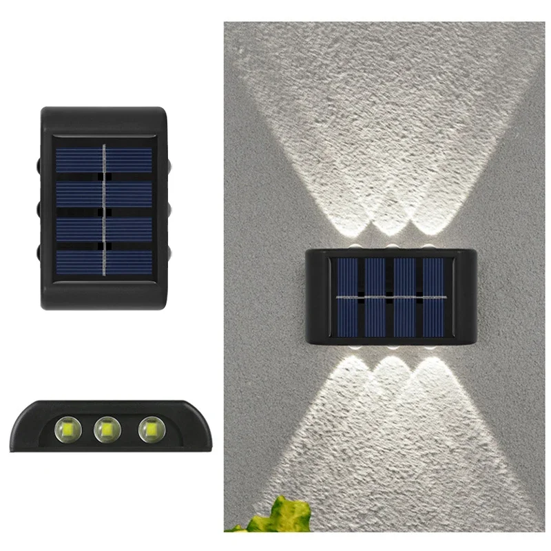 Solar-Led-Leuchte, Wasserdichte Außenwandlampe, Dämmerungssensor-Zaunbeleuchtung Für Garten, Hof, Veranda, Gehweg, Camping-Dekoration Solar-Led-Leuchte, Wasserdichte Außenwandlampe, Dämmerungssensor-Zaunbeleuchtung Für Garten, Hof, Veranda, Gehweg, Camping-Dekoration - Image 11
