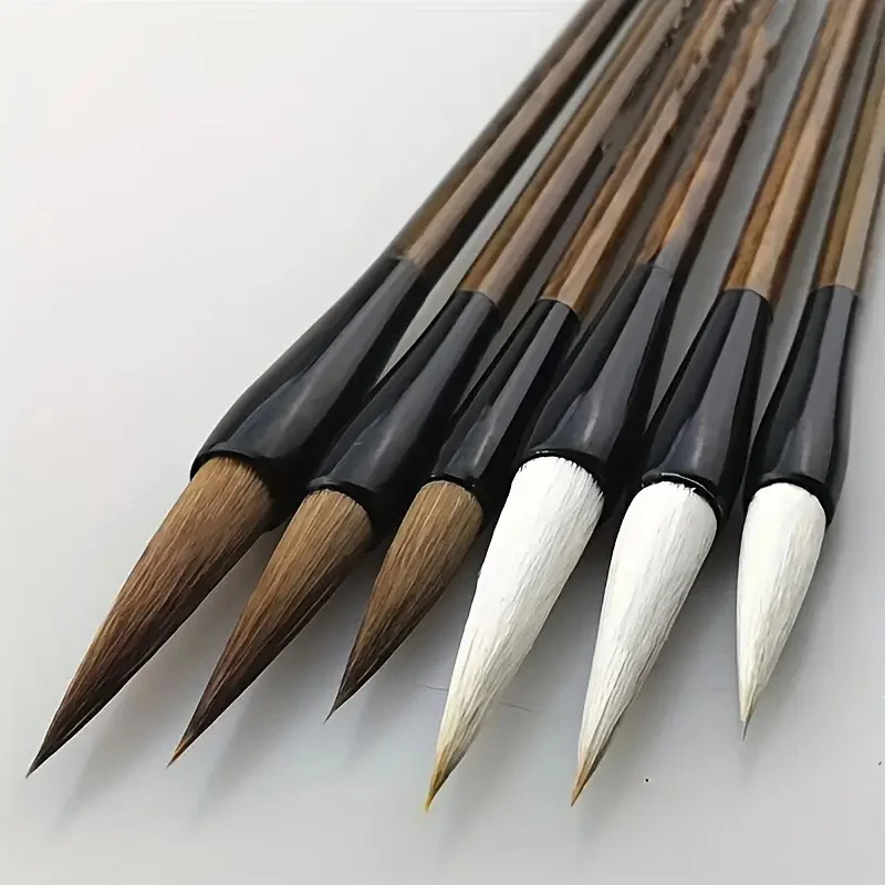 3-Teiliges Hochwertiges Malpinsel-Set, Große, Mittlere Und Kleine Sets, Pinsel Im Chinesischen Stil, Schreib- Und Malzubehör 3-Teiliges Hochwertiges Malpinsel-Set, Große, Mittlere Und Kleine Sets, Pinsel Im Chinesischen Stil, Schreib- Und Malzubehör