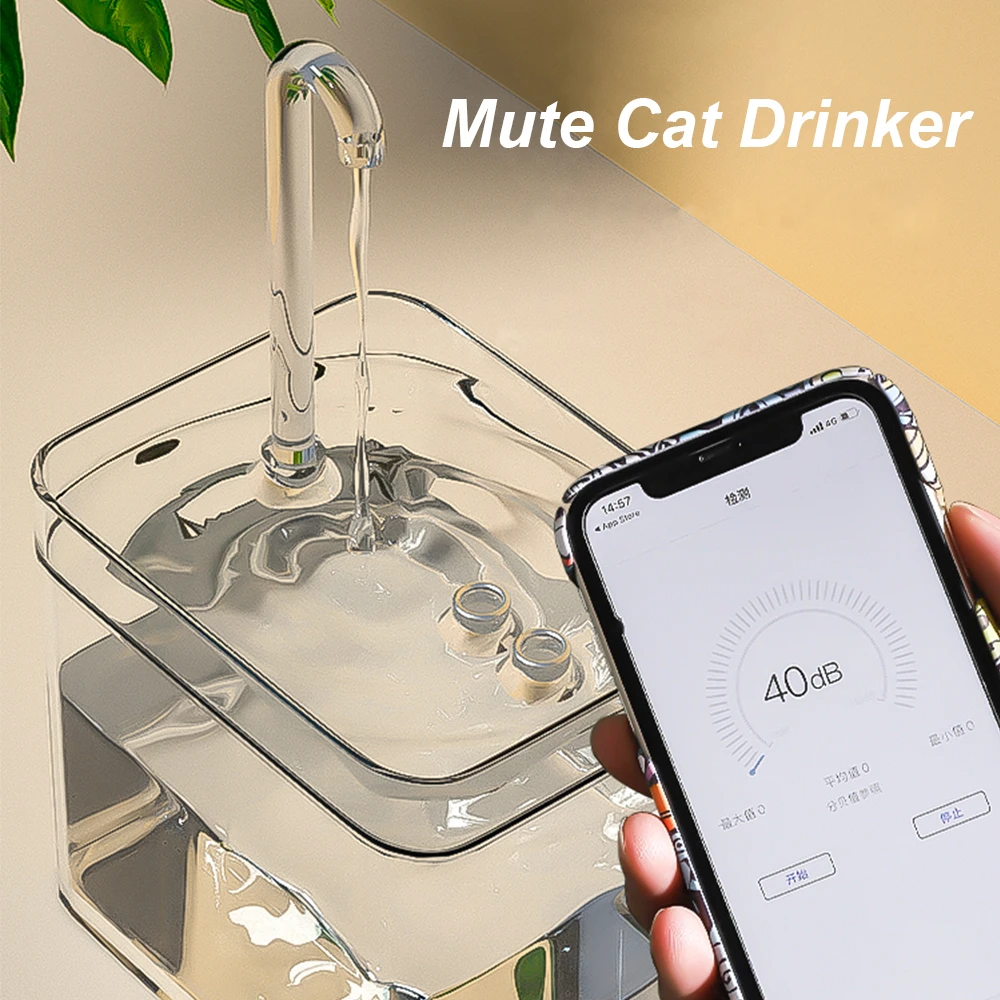 Katzen-Wasserbrunnen, Automatischer Filter, Transparenter Katzentrinker, Usb, Elektrisch, Stumm, Umlaufender Filtertrinker Für Katzen, Wasserspender Katzen-Wasserbrunnen, Automatischer Filter, Transparenter Katzentrinker, Usb, Elektrisch, Stumm, Umlaufender Filtertrinker Für Katzen, Wasserspender - Image 18