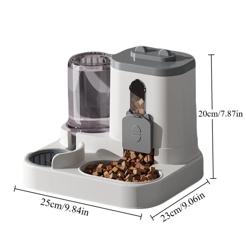 Cat Bowl Automatic Feeder With Spill Proof Design With Water Fountain Pet Food Dispenser For Small Medium Large Cats Dogs Cat Bowl Automatic Feeder With Spill Proof Design With Water Fountain Pet Food Dispenser For Small Medium Large Cats Dogs - Image 16