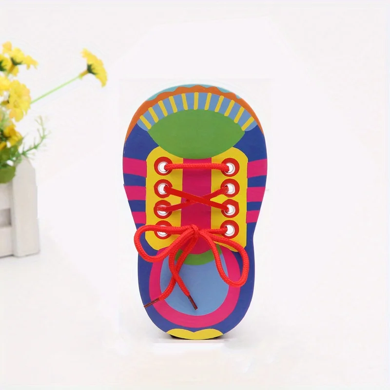 Shoelace Threading Teaching Toys Learn To Tie Shoelaces Toy Kids Toddlers Fine Motor Skills Toy Early Educational Toys Boys Girl Shoelace Threading Teaching Toys Learn To Tie Shoelaces Toy Kids Toddlers Fine Motor Skills Toy Early Educational Toys Boys Girl - Image 7