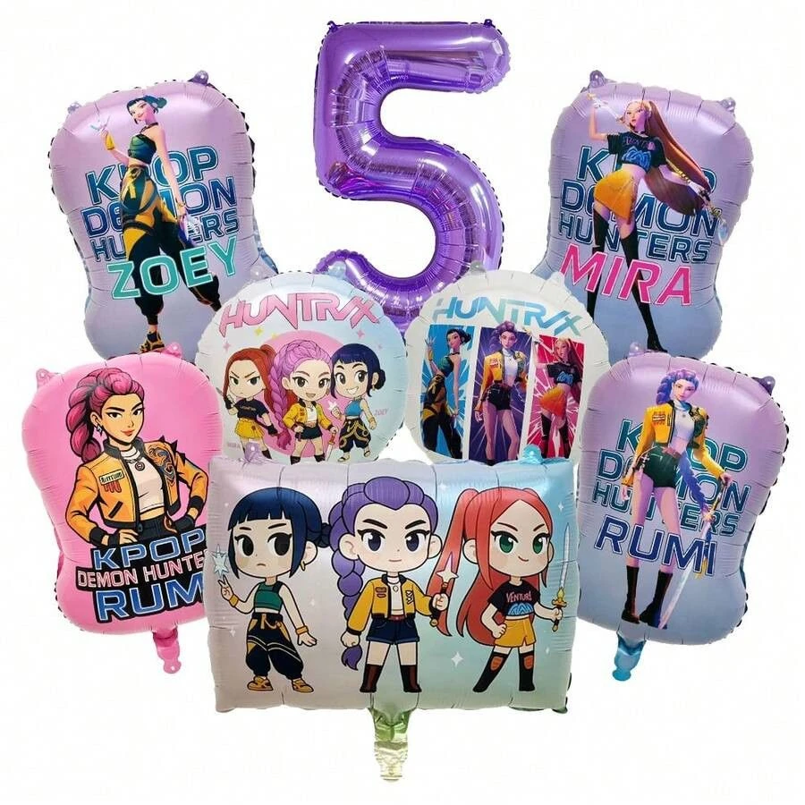 Heißer Kpop Demon Hunters Nummer 1-9 Folienballon-Set, Vollständiges Ensemble-Themenballons Geburtstagsparty-Dekorationen Foto-Requisiten Neu Heißer Kpop Demon Hunters Nummer 1-9 Folienballon-Set, Vollständiges Ensemble-Themenballons Geburtstagsparty-Dekorationen Foto-Requisiten Neu - Image 12