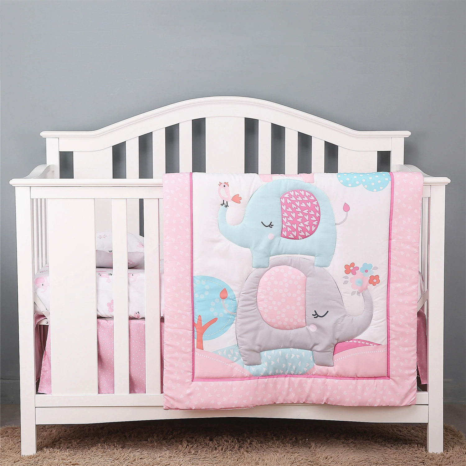 Kinder Bett Bettwäsche-Set Für Jungen Mädchen Kinderzimmer Bettwäsche Weiche Baby Bettwäsche Kinder Bett Set 4 Stück Kinder Bett Tröster Spann Betttuch Kinder Bett Rock Decke Kinder Bett Bettwäsche-Set Für Jungen Mädchen Kinderzimmer Bettwäsche Weiche Baby Bettwäsche Kinder Bett Set 4 Stück Kinder Bett Tröster Spann Betttuch Kinder Bett Rock Decke - Image 2