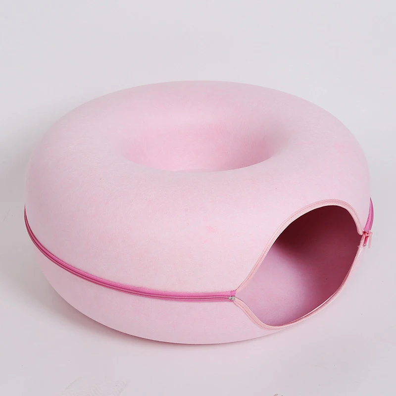 Donut Haustier Katze Tunnel Interaktives Bett Spielzeug Haus Katze Bett Dual-Use-Filz Indoor Katze Haus Kätzchen Sport Ausrüstung Katze Liefert Donut Haustier Katze Tunnel Interaktives Bett Spielzeug Haus Katze Bett Dual-Use-Filz Indoor Katze Haus Kätzchen Sport Ausrüstung Katze Liefert - Image 7