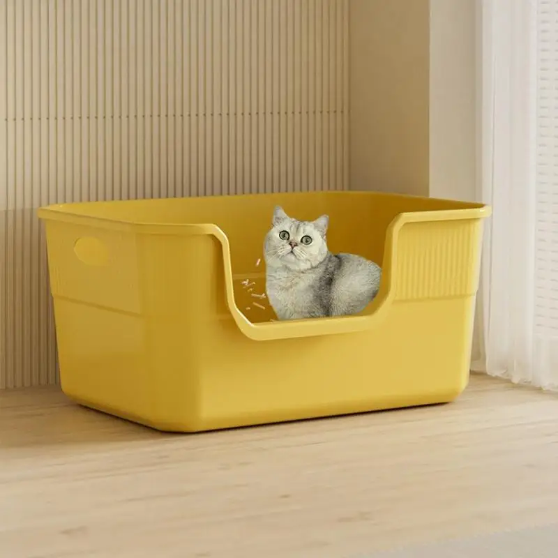 ♥Extra Large Cat Litter Box;Semi-Enclosed &Amp; Open Design, Anti-Splash Cat Toilet With High Sides ♥Extra Large Cat Litter Box;Semi-Enclosed &Amp; Open Design, Anti-Splash Cat Toilet With High Sides - Image 17