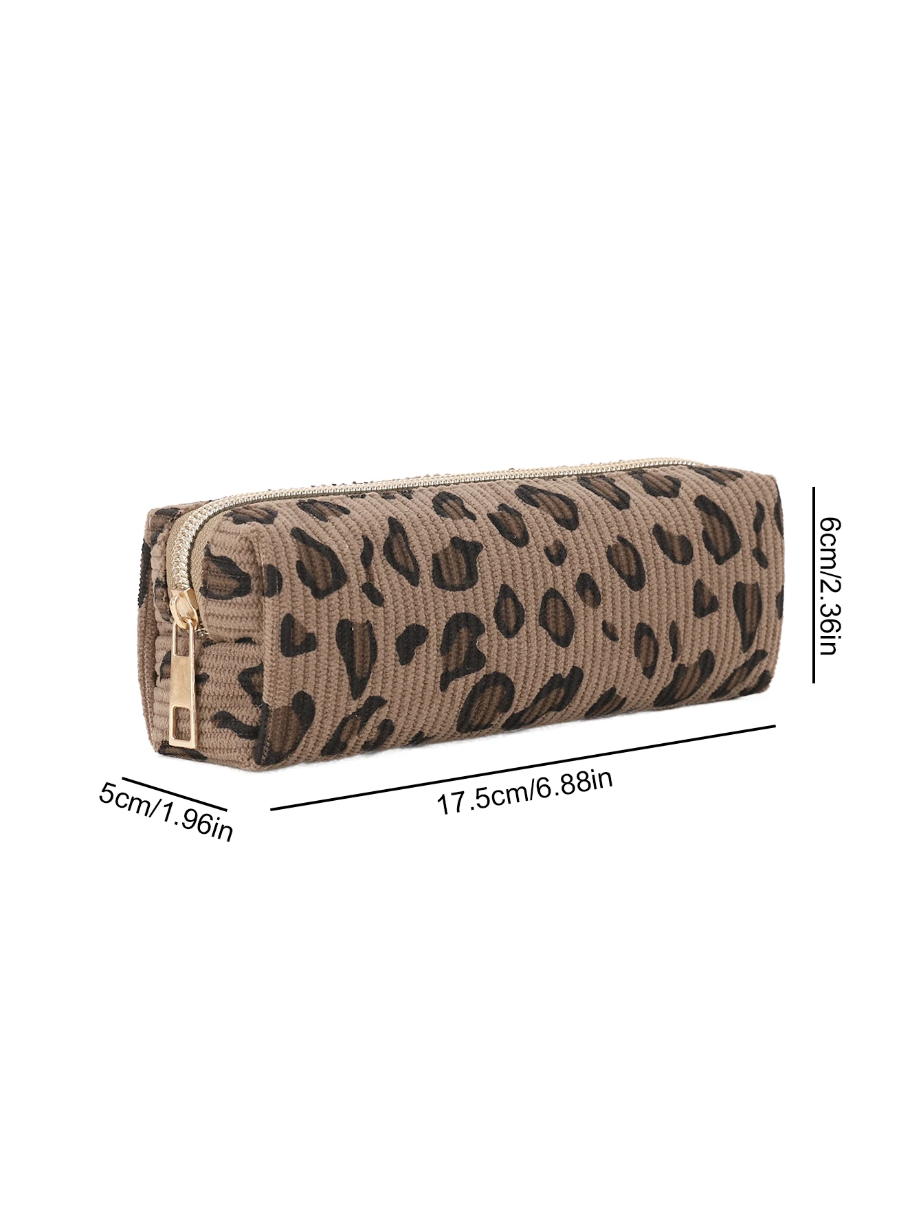 1 Stück Federmäppchen Aus Cord Mit Leopardenmuster, Nylon-Reißverschluss, Schreibwaren-Organizer, Make-Up-Reisetasche, Geschenk Für Teenager-Mädchen Zum Schulanfang 1 Stück Federmäppchen Aus Cord Mit Leopardenmuster, Nylon-Reißverschluss, Schreibwaren-Organizer, Make-Up-Reisetasche, Geschenk Für Teenager-Mädchen Zum Schulanfang - Image 9