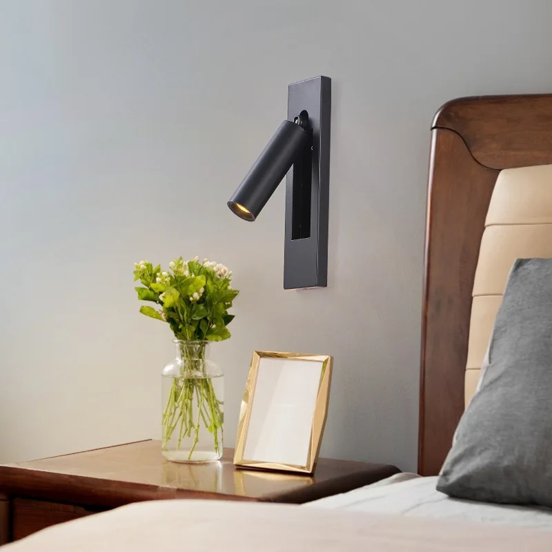 Innen Led-Wand Leuchte Nordische Scheinwerfer Für Schlafzimmer Neben Wohnzimmer Hotel Moderne Rotation Klappbare Kopfteil Lese Lampen Innen Led-Wand Leuchte Nordische Scheinwerfer Für Schlafzimmer Neben Wohnzimmer Hotel Moderne Rotation Klappbare Kopfteil Lese Lampen - Image 3