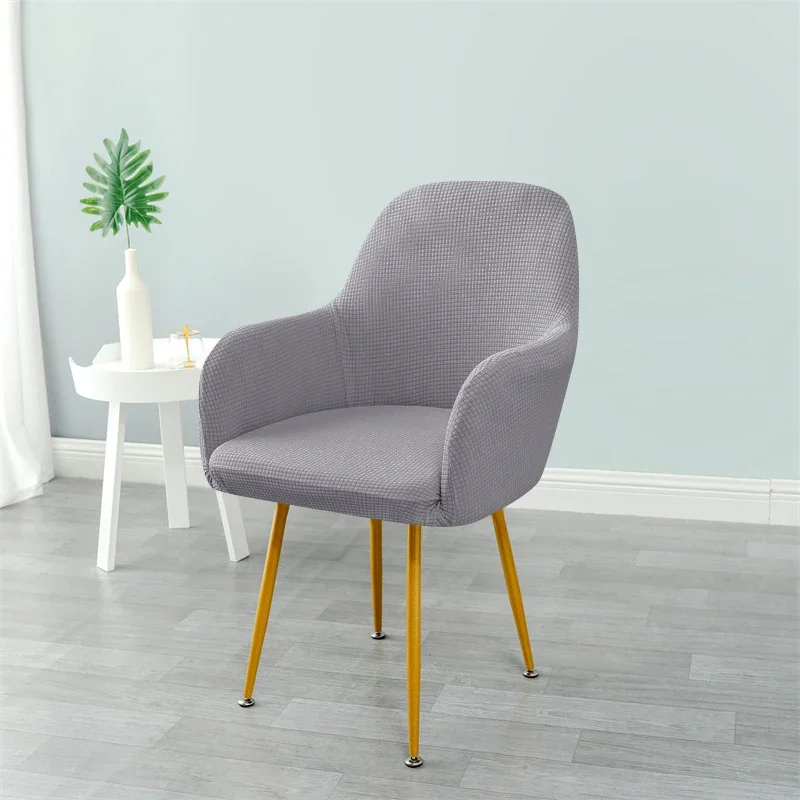 1Pc Polar Fleece High Arm Chair Covers Elastic Dining Armchair Seat Slipcovers Solid Color Spandex Chair Protector Home Decor 1Pc Polar Fleece High Arm Chair Covers Elastic Dining Armchair Seat Slipcovers Solid Color Spandex Chair Protector Home Decor - Image 5