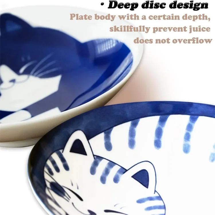 Creative Cartoon Lucky Cat Ceramic Dessert Sauce Dish Fruit Sushi Plate Creative Cartoon Lucky Cat Ceramic Dessert Sauce Dish Fruit Sushi Plate - Image 13